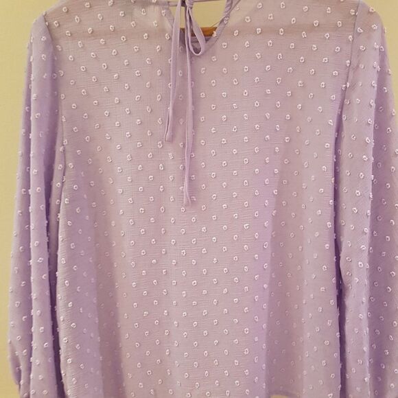 GEORGE Blouse Long Bell Sleeve NWOT * Gorgeous Blouse Large - Picture 4 of 8